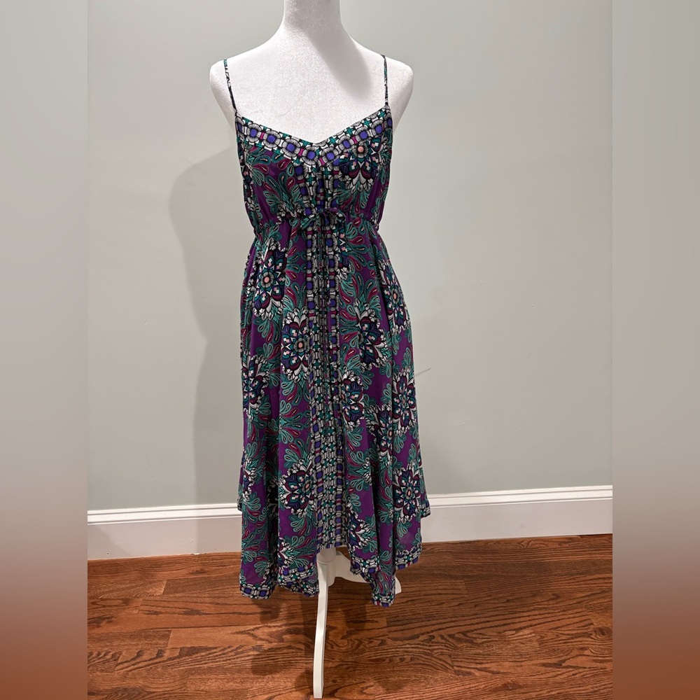 Nicole by Nicole Miller Multicolor Floral High Low Dress